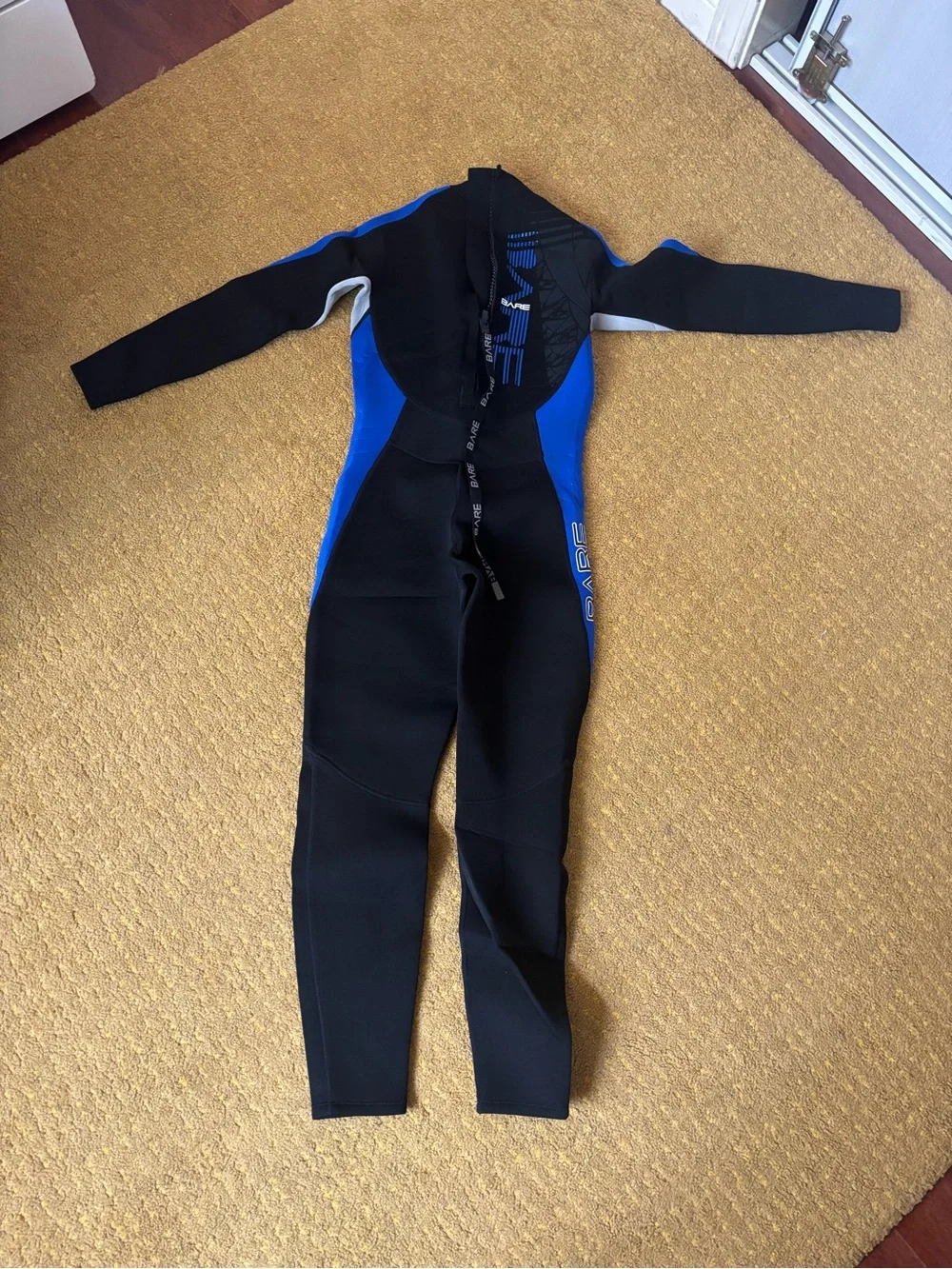 BARE Full Body Wetsuit in Black & Blue